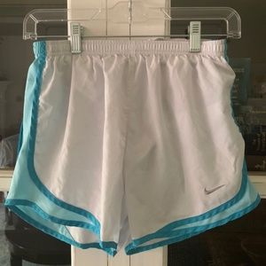 Nike Tempo Dry-Fit Running Shorts White Mint Teal